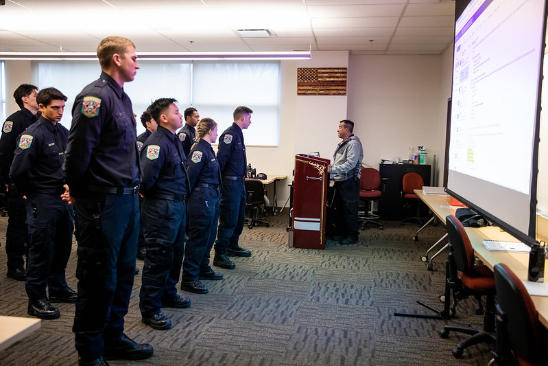 Firefighter and EMT students