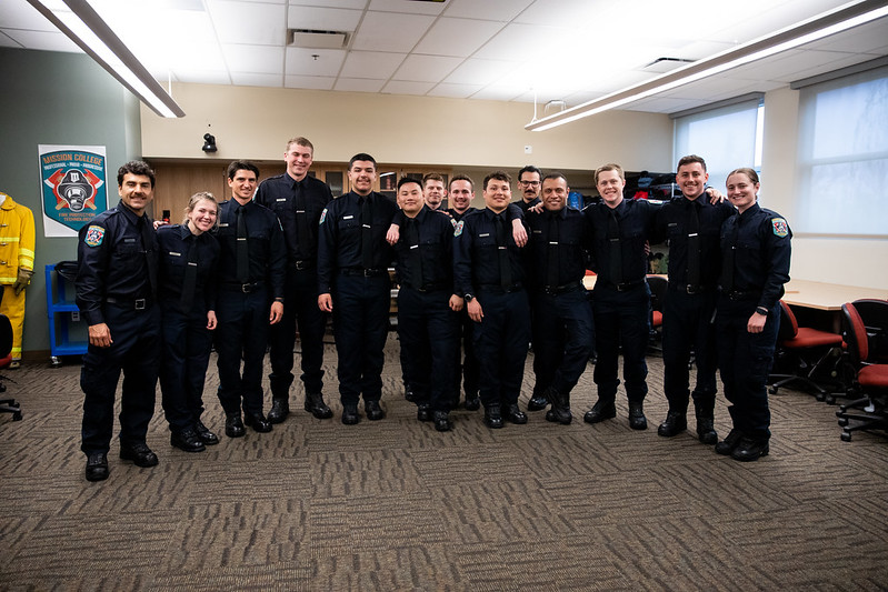 Firefighter and EMT students