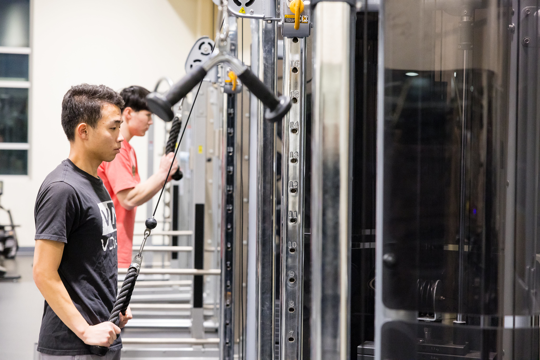 Kinesiology students working out