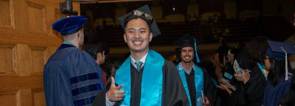 Student at Commencement