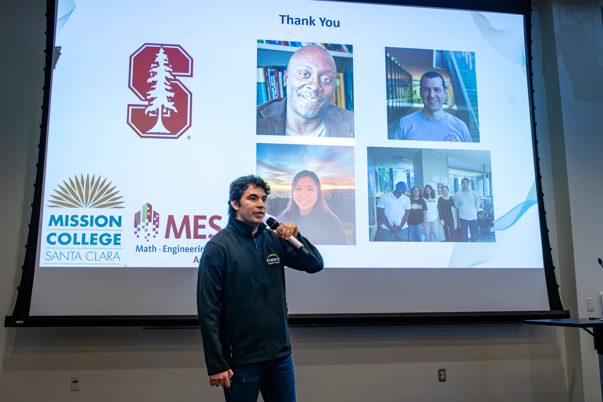 STEM student speaking