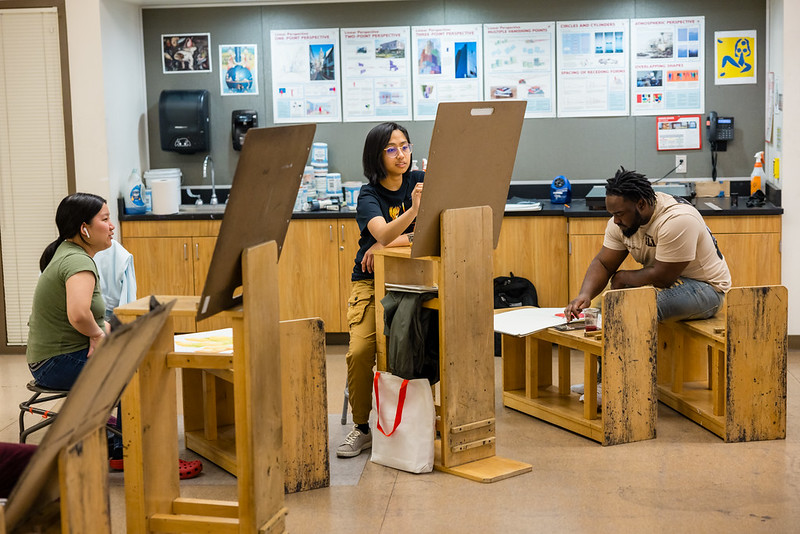 Art Students painting