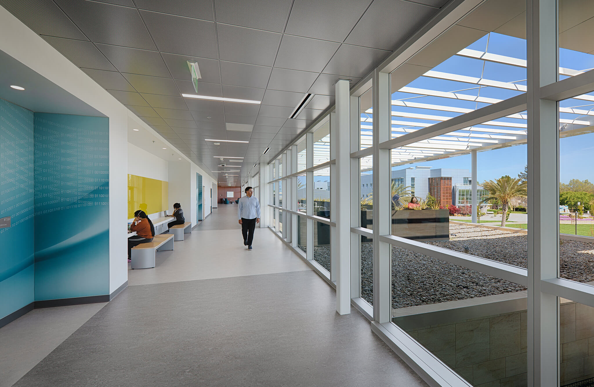 Instructor and students