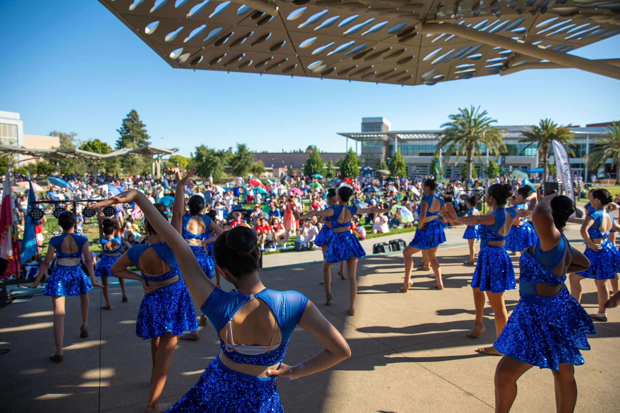 Mission College dance team performing on stage