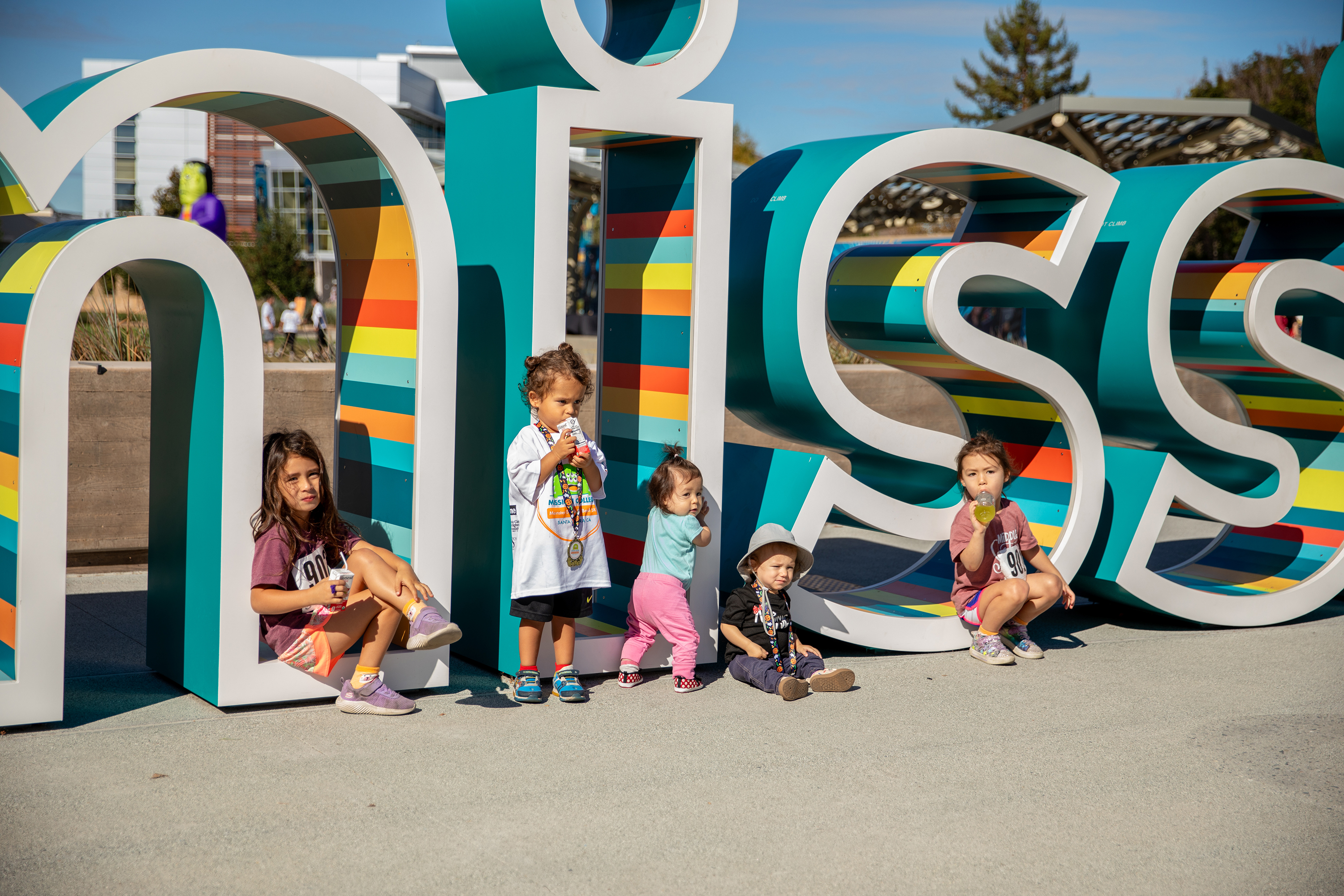 Children by Mission sign