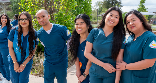 Nursing students standing