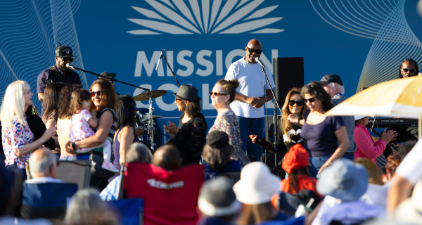 Concert performance at Mission