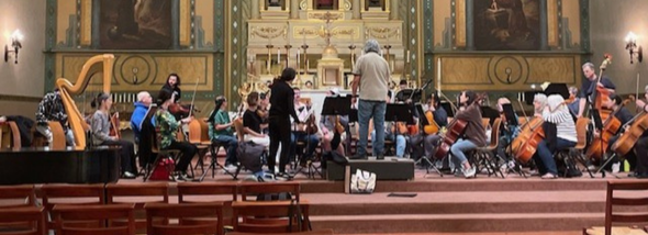 Two students smiling