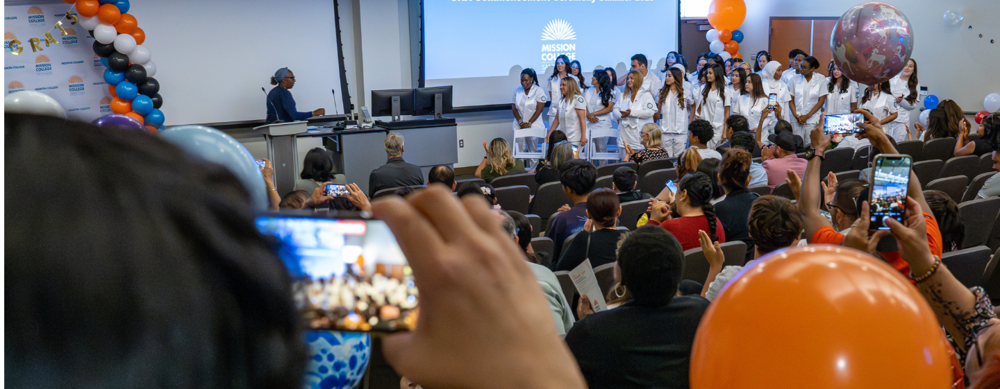 Students at graduation