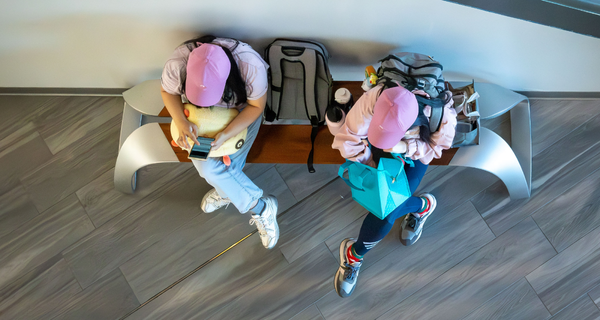 Two students studying