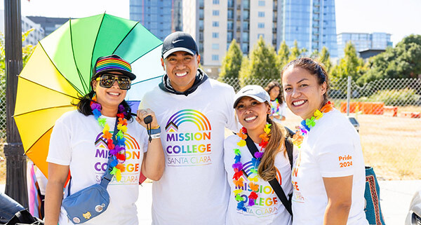 People posing for picture