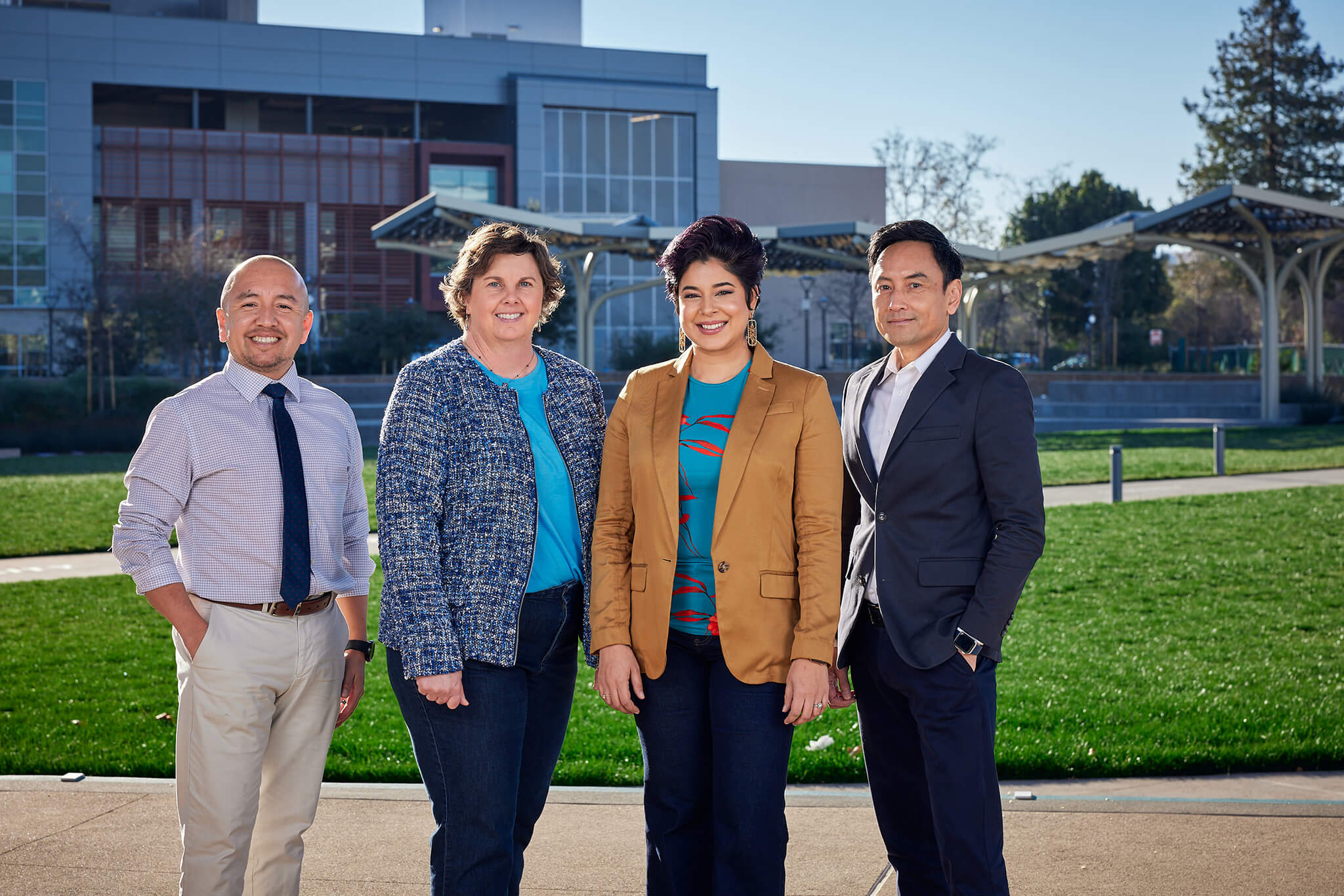 President Seher posing for picture with Vice Presidents