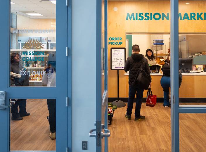 Students in Mission Market