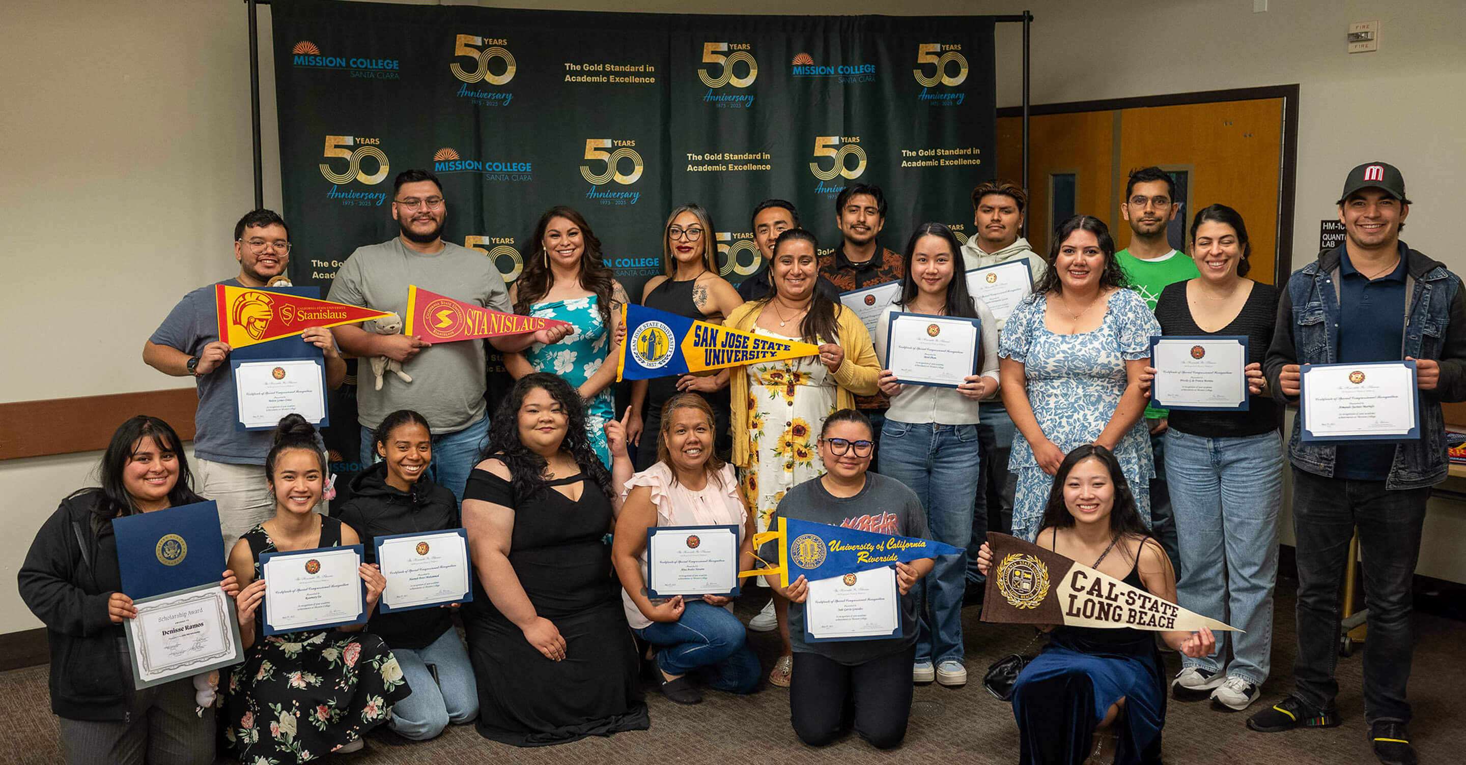 People sitting at the table at TRiO reception