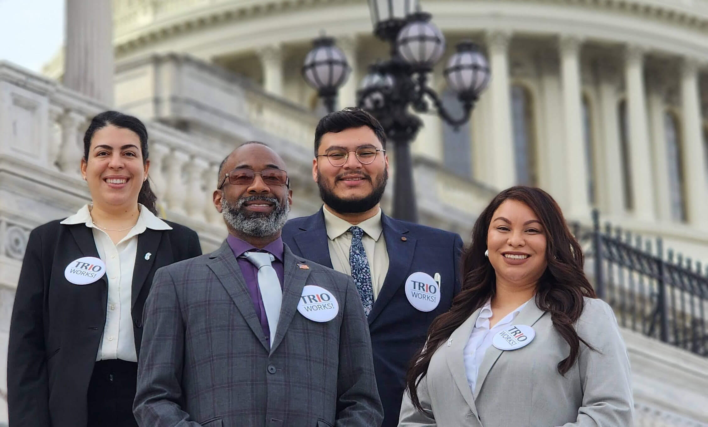 TRIO members posing for picture