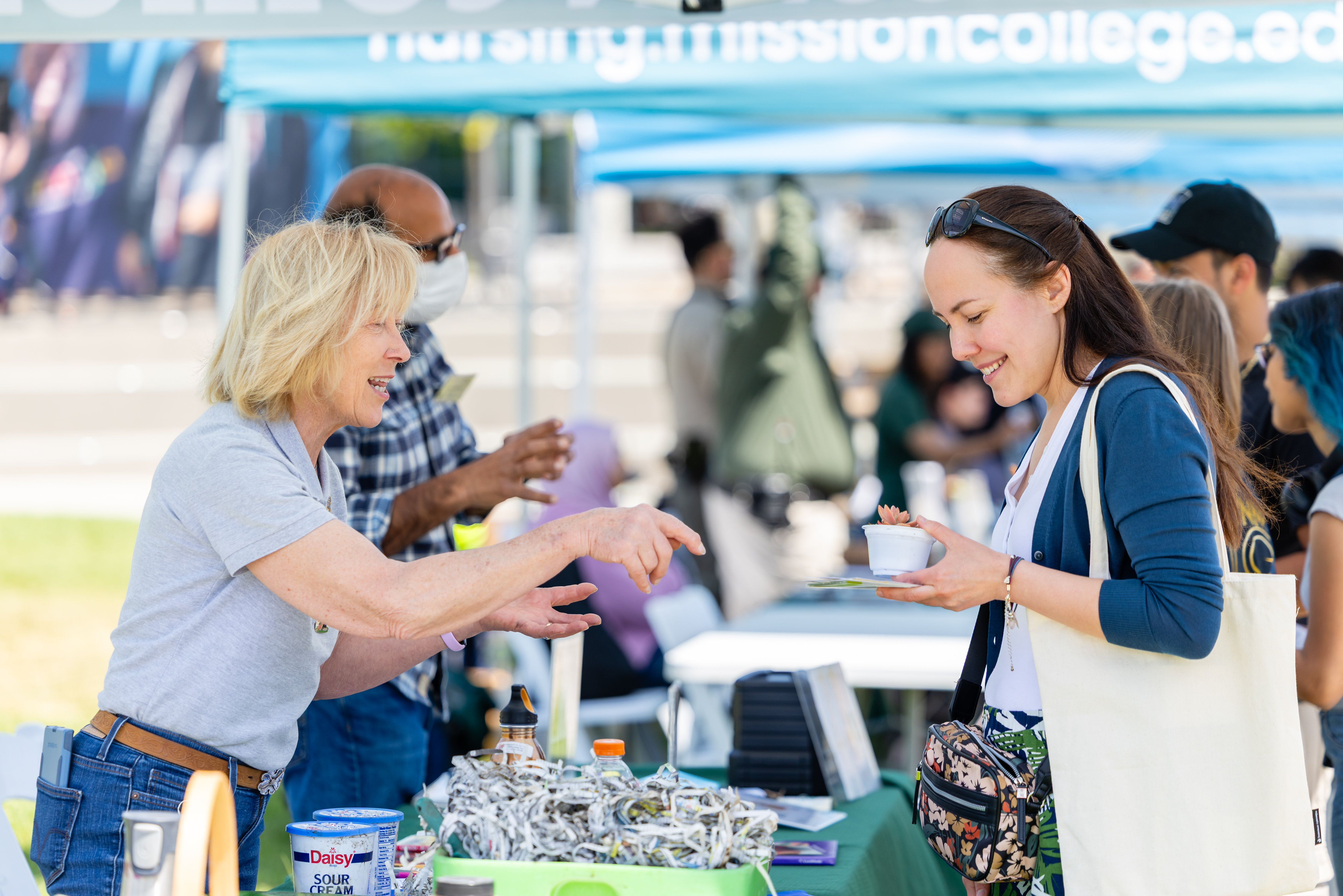 Students at Eco Fair