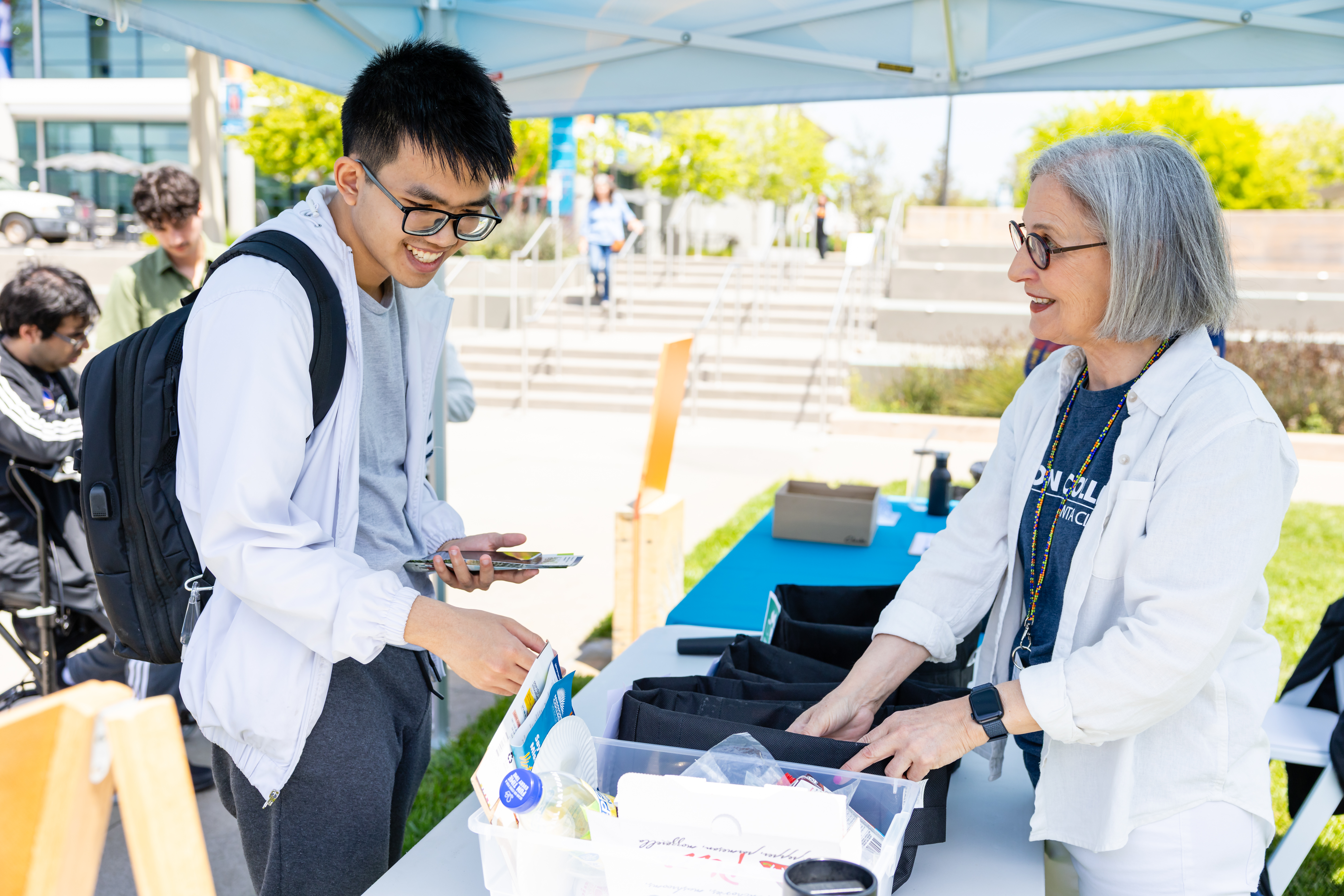 Students at Eco Fair