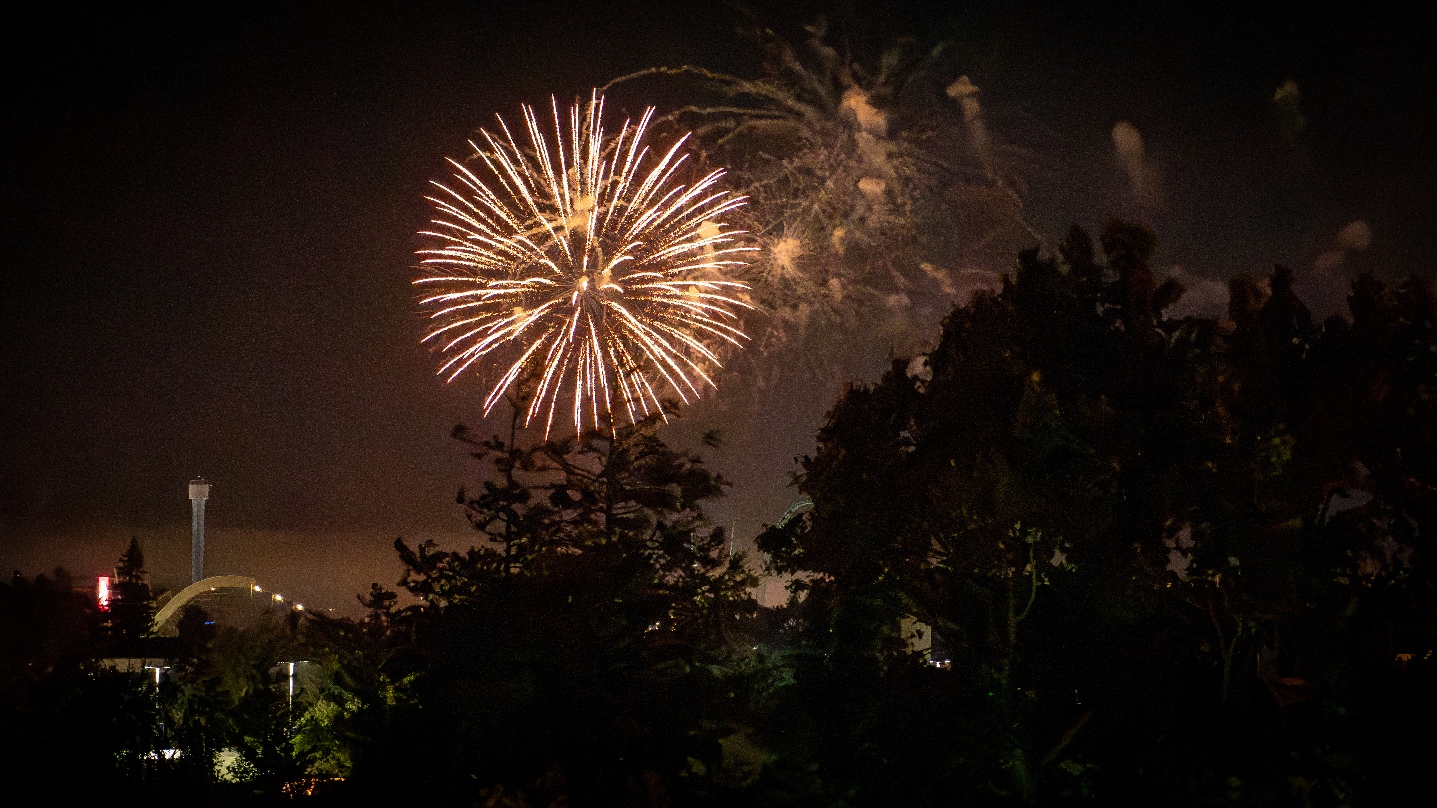 Fireworks over Mission College